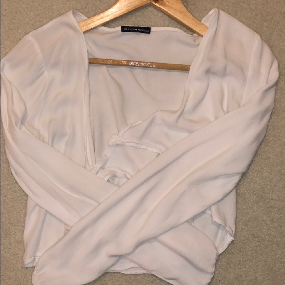 Wrap brandy long sleeve